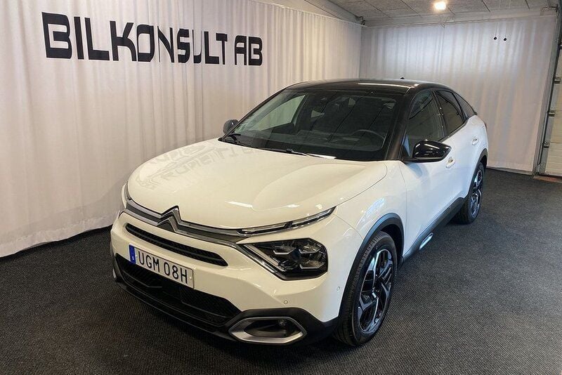 Vit (vit banquise ) Begagnad 2023 Citroën C4 PureTech Halvkombi | 234 000 kr (Marknadspris) - Bild 1/4