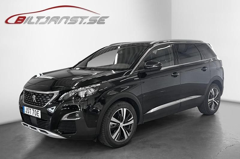 Svart Begagnad 2019 Peugeot 5008 GT-line Minibuss | 289 900 kr (Lite dyr) - Bild 1/4