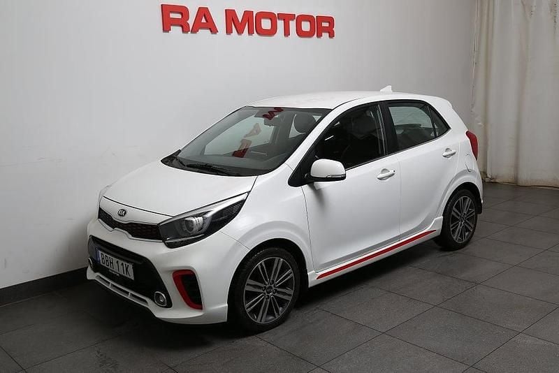 Vit Begagnad 2020 Kia Picanto Halvkombi | 129 900 kr (Marknadspris) - Bild 1/3