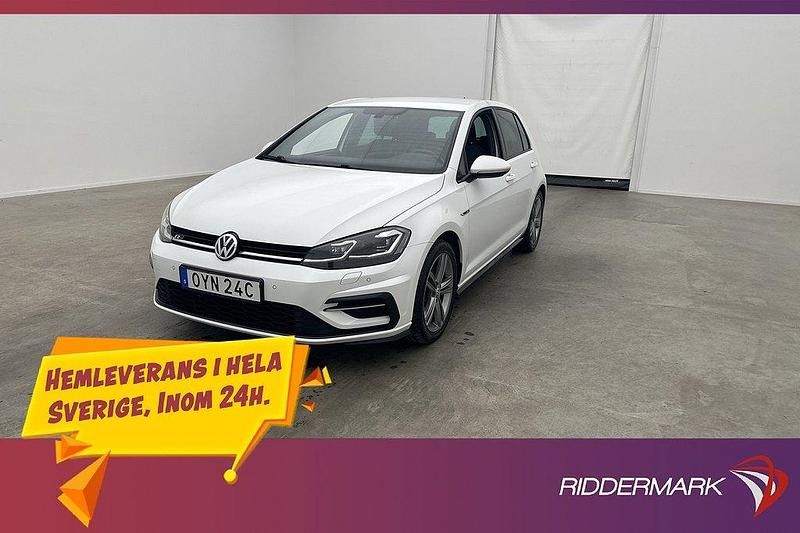 Vit Begagnad 2019 VW Golf VIII R-line Halvkombi | 234 800 kr (Lite dyr) - Bild 1/3