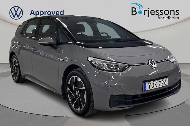 Grå Begagnad 2022 VW ID.3 Pro Performance Halvkombi | 249 000 kr (Bra pris) - Bild 1/4