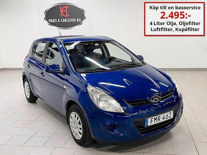 Blå Begagnad 2011 Hyundai i20 Halvkombi | 44 900 kr (Marknadspris) - Bild 1/4