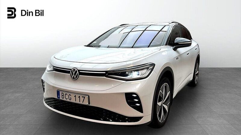 Vit Begagnad 2024 VW ID.4 GTX SUV | 549 900 kr (Marknadspris) - Bild 1/4