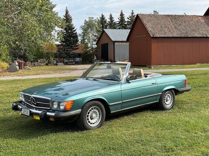 Grön Begagnad 1985 Mercedes SL380 Cab | 200 000 kr - Bild 1/3