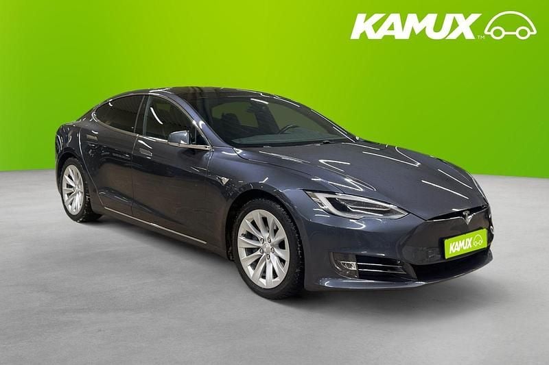 Grå Begagnad 2018 Tesla Model S Halvkombi | 239 800 kr (Bra pris) - Bild 1/4