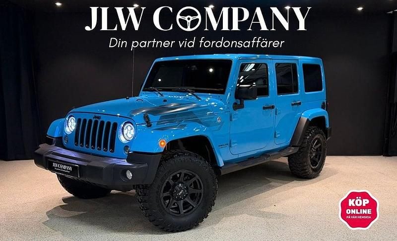 Blå Begagnad 2017 Jeep Wrangler Unlimited SUV | 419 000 kr - Bild 1/4