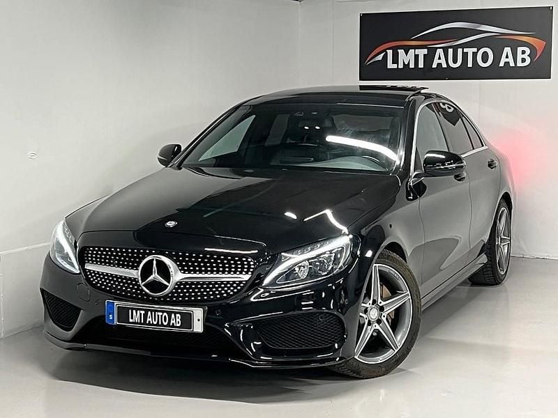 Begagnad Mercedes C220 AMG line 170 HK (125 kW) 2016 Svart Sedan