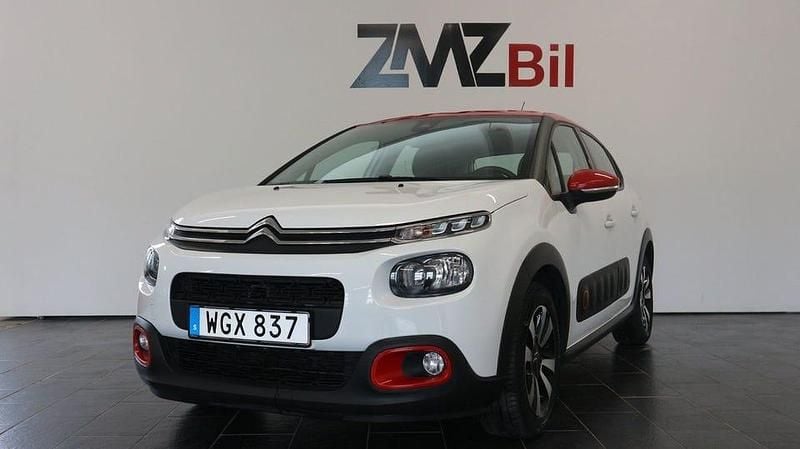 Vit Begagnad 2018 Citroën C3 | 99 900 kr (Lite dyr) - Bild 1/4