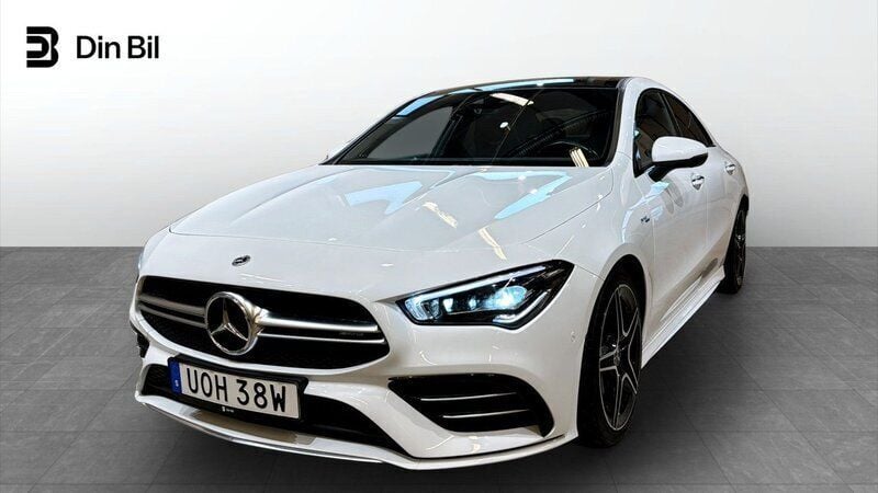 Vit Begagnad 2021 Mercedes CLA35 AMG AMG Sportkupé | 439 900 kr - Bild 1/4