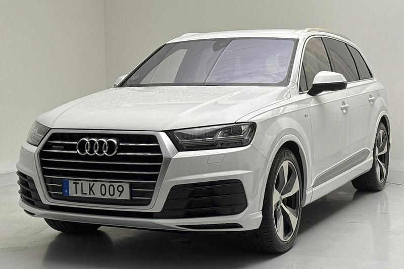 Vit Begagnad 2016 Audi Q7 S-Line SUV | 274 000 kr (Superpris) - Bild 1/4