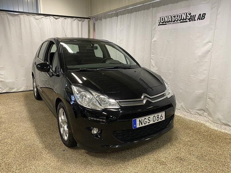 Svart Begagnad 2016 Citroën C3 Halvkombi | 69 000 kr (Marknadspris) - Bild 1/4