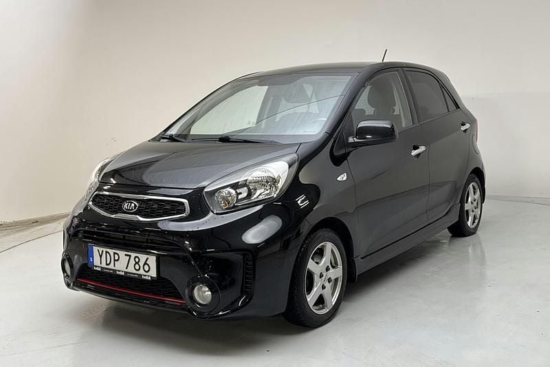 Svart Begagnad 2017 Kia Picanto Halvkombi | 87 000 kr (Marknadspris) - Bild 1/4