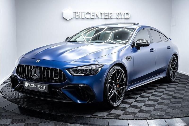 Begagnad Mercedes AMG GT 63 AMG 843 HK (620 kW) 2022 Blå Sportkupé