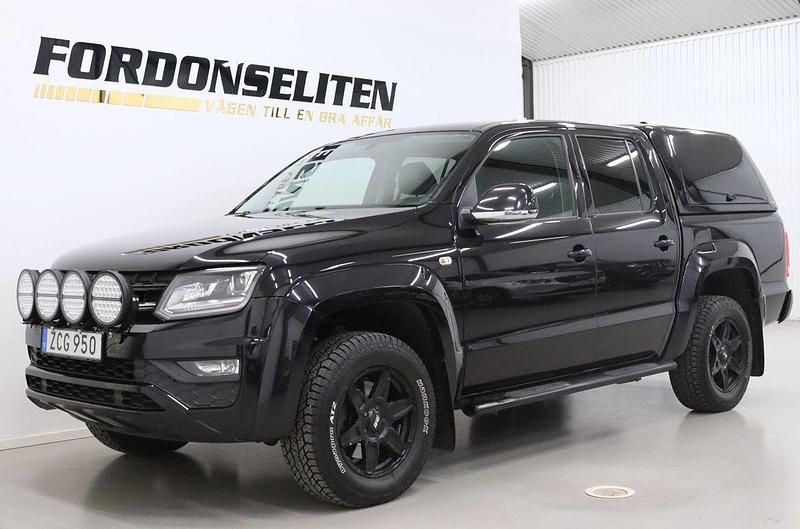 Svart Begagnad 2018 VW Amarok Pickup | 189 900 kr (Lite dyr) - Bild 1/4