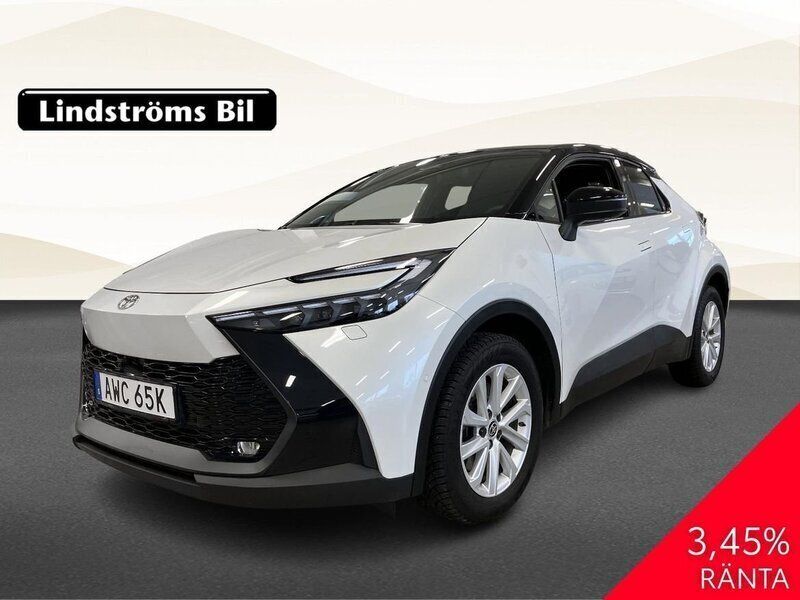 Vit Begagnad 2024 Toyota C-HR Executive SUV | 469 000 kr (Marknadspris) - Bild 1/3