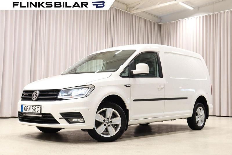 Vit Begagnad 2020 VW Caddy Maxi Minibuss | 299 900 kr (Dyr) - Bild 1/4