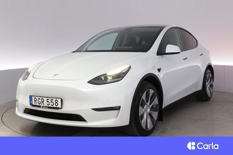 Vit Begagnad 2021 Tesla Model Y Long Range AWD SUV | 344 900 kr - Bild 1/4