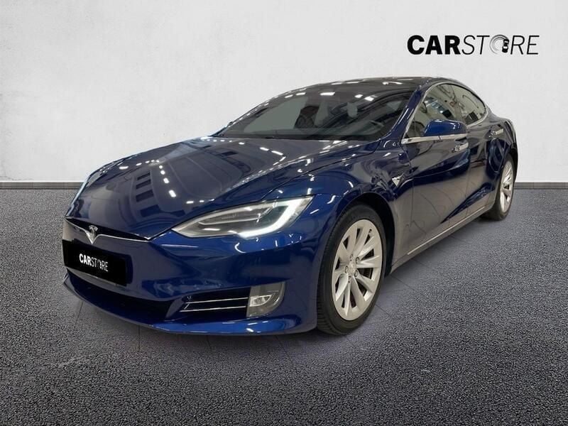 Blå Begagnad 2018 Tesla Model S Long Range Sedan | 284 900 kr (Superpris) - Bild 1/4