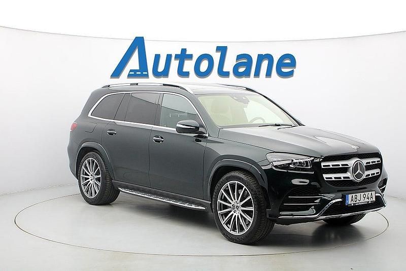 Smaragdgrön metallic Begagnad 2019 Mercedes GLS400 AMG SUV | 739 900 kr (Lite dyr) - Bild 1/3