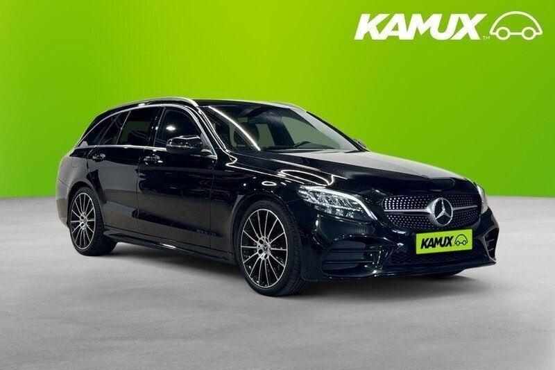 Svart Begagnad 2019 Mercedes C200 AMG Kombi | 234 800 kr (Marknadspris) - Bild 1/3