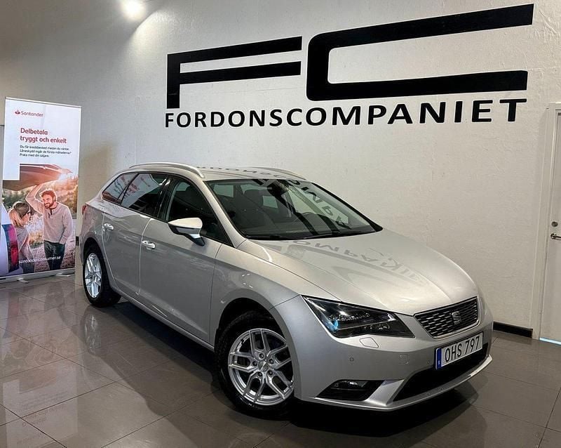 Silver Begagnad 2016 Seat Leon ST Style Kombi | 119 900 kr (Marknadspris) - Bild 1/4