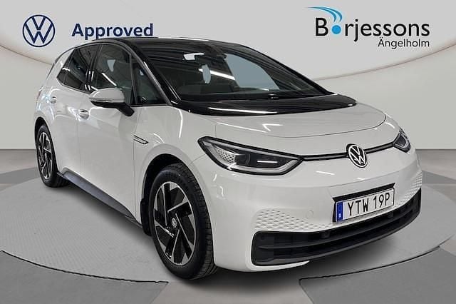 Vit Begagnad 2021 VW ID.3 Pro Performance Halvkombi | 239 000 kr (Superpris) - Bild 1/4