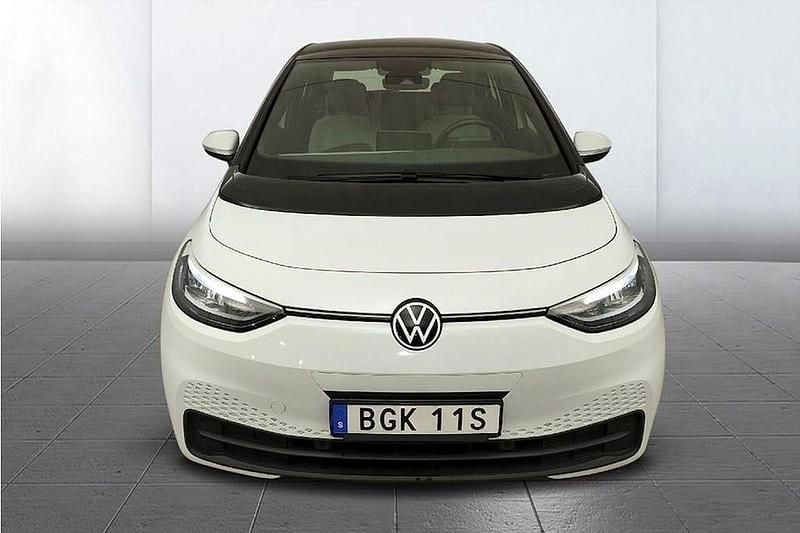 Begagnad VW ID.3 Pro 150 kW (204 HK) 2021 Vit Halvkombi