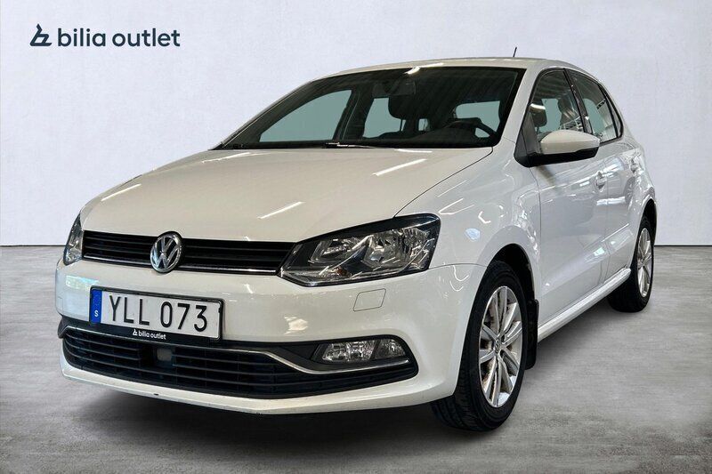 Vit Begagnad 2017 VW Polo Halvkombi | 129 900 kr (Marknadspris) - Bild 1/3