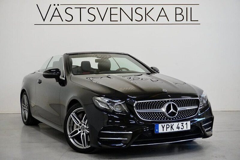 Svart Begagnad 2017 Mercedes E300 AMG line Cab | 439 000 kr (Bra pris) - Bild 1/4