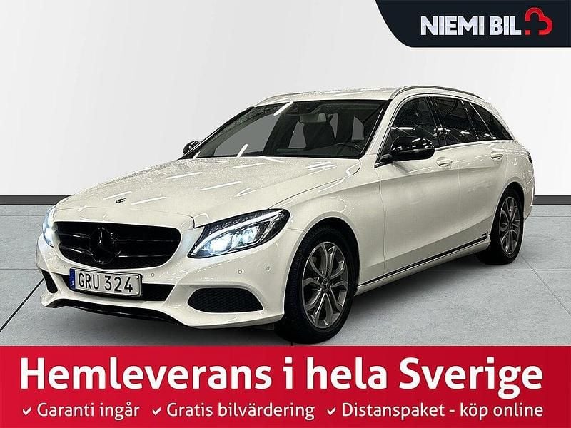 Vit Begagnad 2018 Mercedes C220 Avantgarde Kombi | 224 900 kr (Bra pris) - Bild 1/3