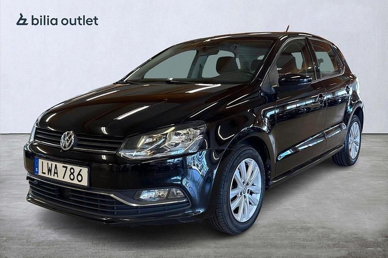 Svart Begagnad 2016 VW Polo Halvkombi | 89 900 kr (Marknadspris) - Bild 1/3