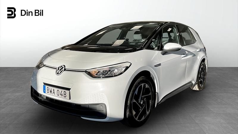 Vit Begagnad 2022 VW ID.3 Comfortline Halvkombi | 239 800 kr (Lite dyr) - Bild 1/4