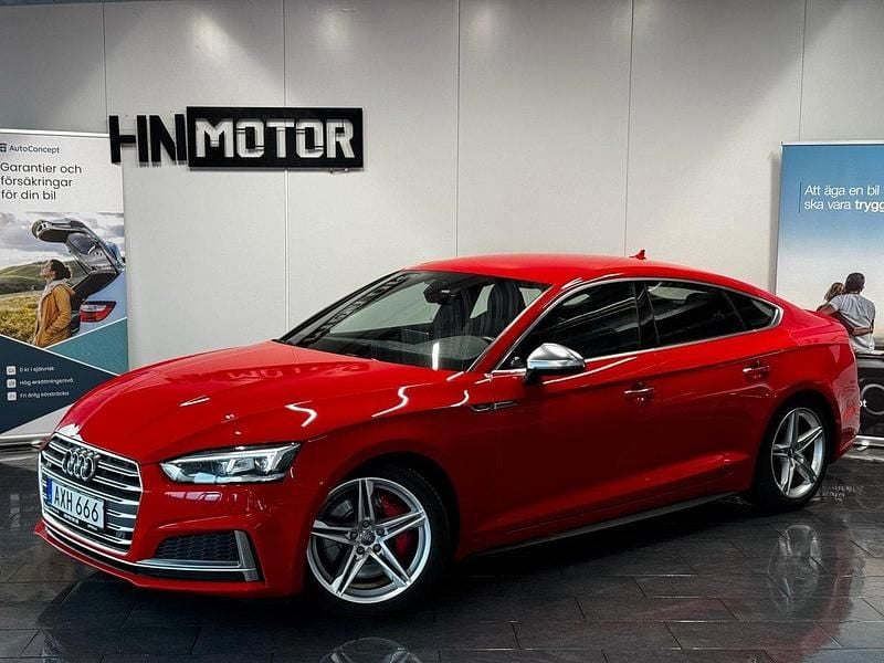 Röd Begagnad 2017 Audi S5 Sportback Comfort Halvkombi | 388 900 kr (Lite dyr) - Bild 1/4