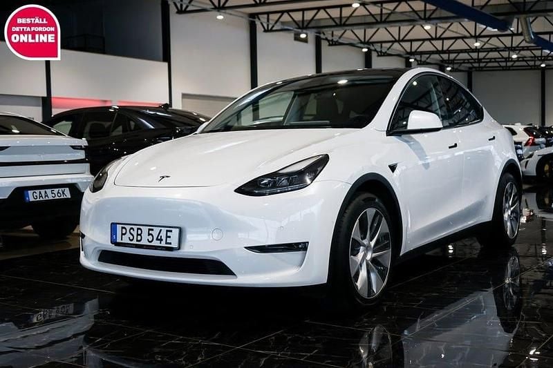 Vit Begagnad 2021 Tesla Model Y Long Range AWD SUV | 369 000 kr (Lite dyr) - Bild 1/3