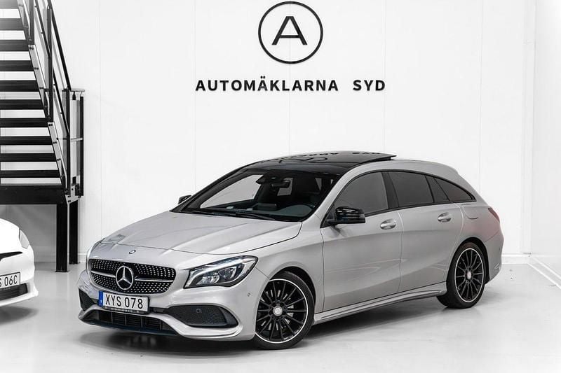 Silver Begagnad 2017 Mercedes CLA250 Shooting Brake AMG Kombi | 229 900 kr - Bild 1/4