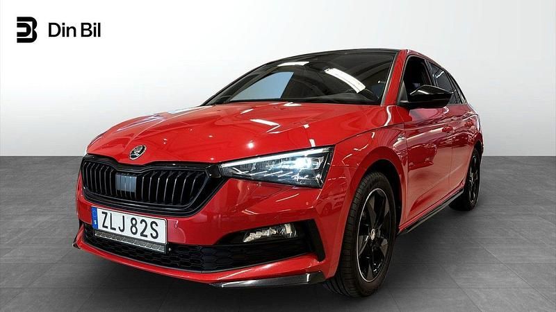 Röd Begagnad 2020 Skoda Scala Monte Carlo Halvkombi | 169 900 kr (Marknadspris) - Bild 1/4