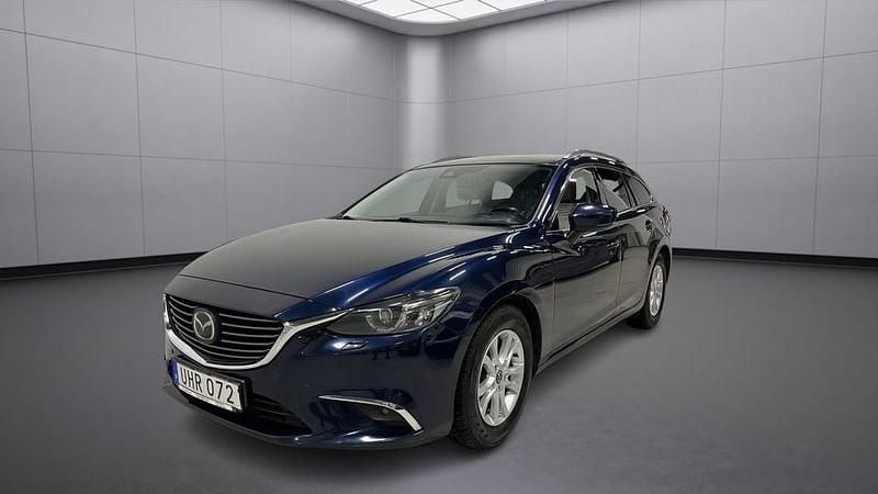 Blå Begagnad 2017 Mazda 6 Optimum Kombi | 129 900 kr (Marknadspris) - Bild 1/4