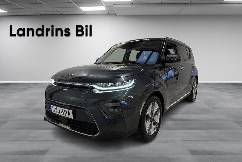 Grå (grå metallic) Begagnad 2019 Kia Soul EV 2 SUV | 219 300 kr (Marknadspris) - Bild 1/4