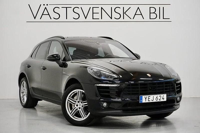 Svart Begagnad 2016 Porsche Macan S Sport SUV | 339 000 kr (Bra pris) - Bild 1/4