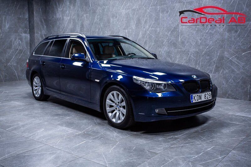 Blå Begagnad 2009 BMW 520 Kombi | 99 800 kr (Bra pris) - Bild 1/4