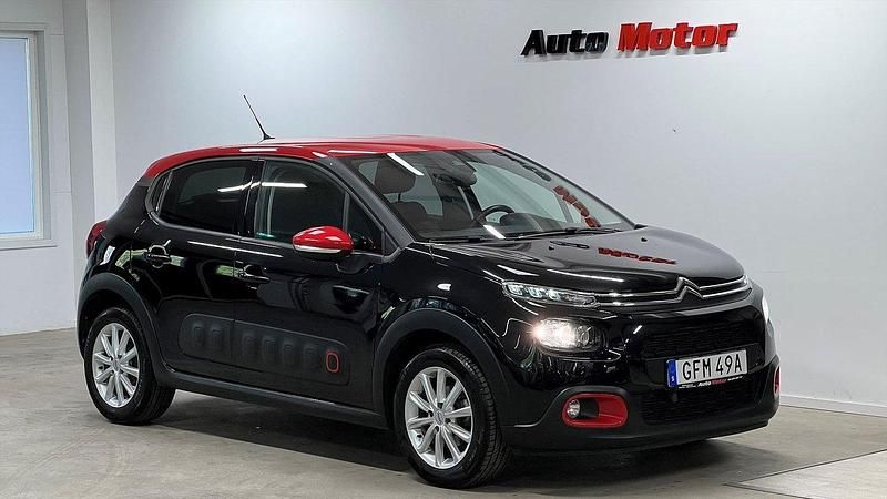Svart Begagnad 2020 Citroën C3 Shine Halvkombi | 119 900 kr (Marknadspris) - Bild 1/3