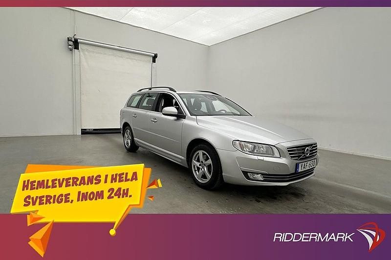 Silver Begagnad 2015 Volvo V70 Standard Kombi | 199 700 kr (Dyr) - Bild 1/3