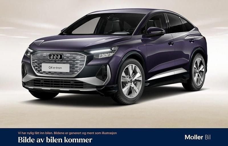 Auroraviolett metallic Begagnad 2023 Audi Q4 Sportback e-tron Proline SUV | 405 900 kr (Bra pris) - Bild 1/4