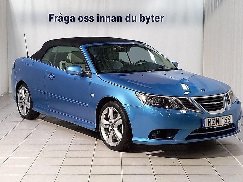 Blå Begagnad 2008 Saab 9-3 Cabriolet Vector Cab | 259 000 kr (Dyr) - Bild 1/4