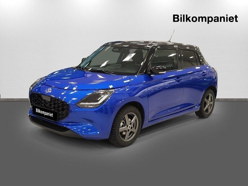 Blå Ny 2024 Suzuki Swift Halvkombi | 219 800 kr (Marknadspris) - Bild 1/4