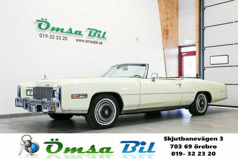 Ljusgul Begagnad 1976 Cadillac Eldorado Sportkupé | 748 800 kr - Bild 1/4