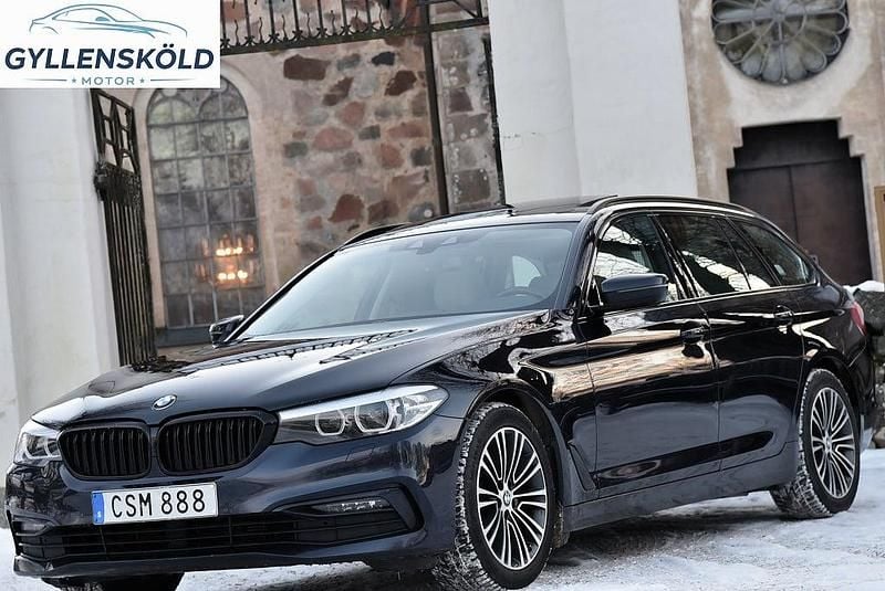 Begagnad BMW 520 Luxury Line 190 HK (139 kW) 2018 Blå Kombi