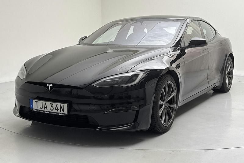 Svart Begagnad 2023 Tesla Model S Long Range AWD Halvkombi | 590 000 kr (Superpris) - Bild 1/4