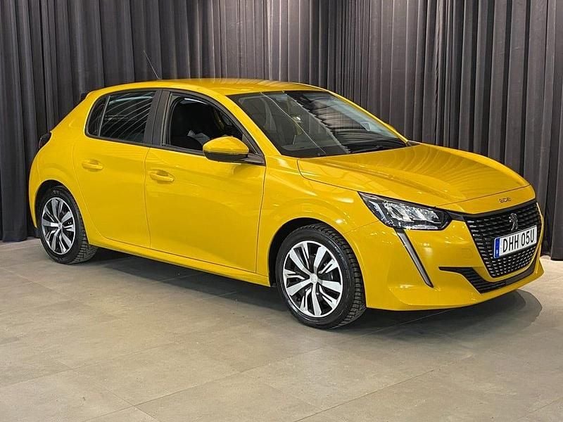 Begagnad Peugeot 208 Active 75 HK (55 kW) 2020 Gul Halvkombi