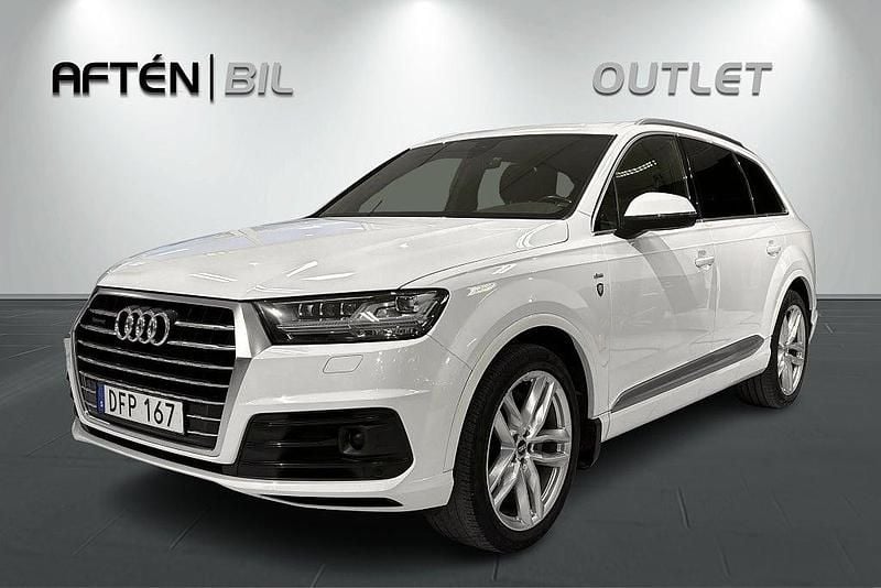 Vit Begagnad 2016 Audi Q7 S-Line SUV | 379 800 kr (Marknadspris) - Bild 1/3